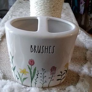Rae Dunn Floral BRUSHES holder